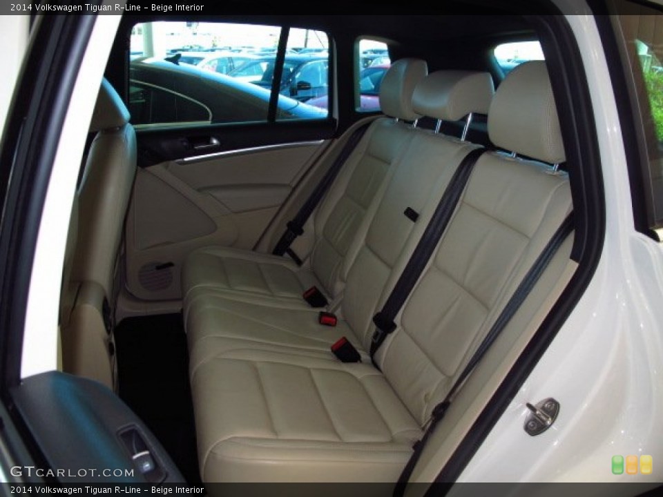 Beige Interior Rear Seat for the 2014 Volkswagen Tiguan R-Line #88372670