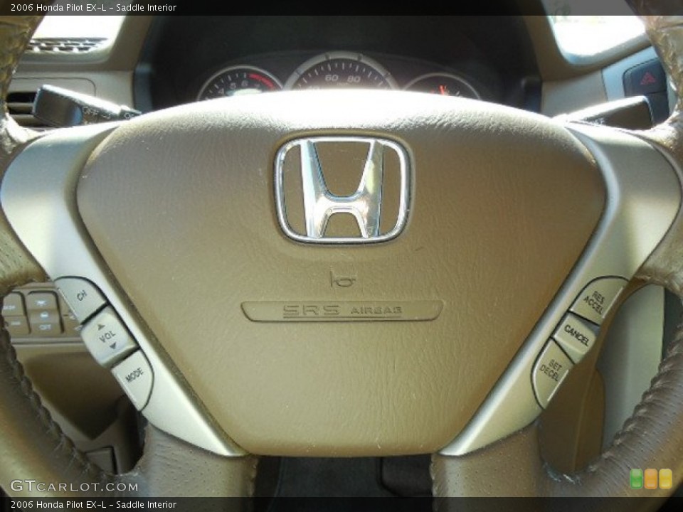 Saddle Interior Steering Wheel for the 2006 Honda Pilot EX-L #88373453