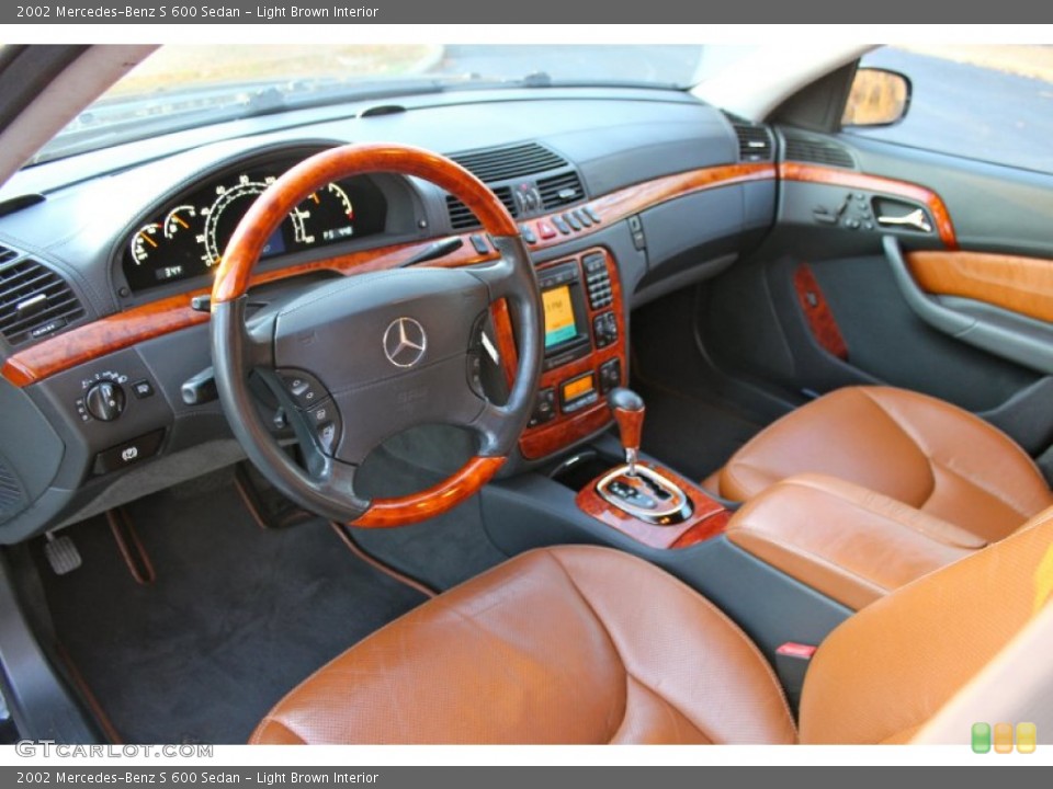 Light Brown Interior Prime Interior for the 2002 Mercedes-Benz S 600 Sedan #88374023