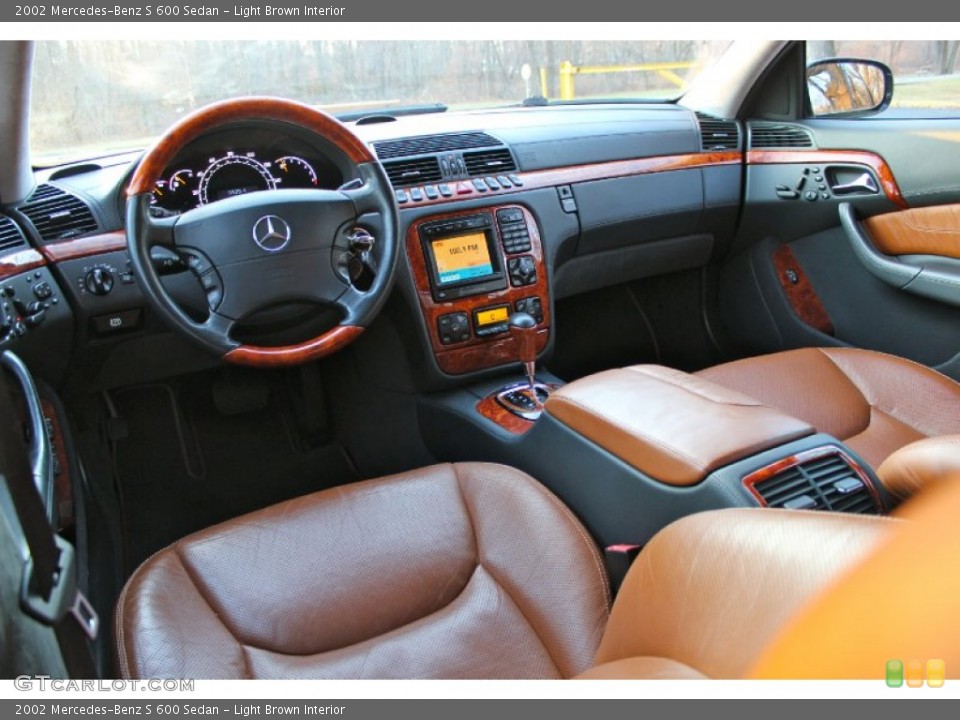 Light Brown Interior Prime Interior for the 2002 Mercedes-Benz S 600 Sedan #88374168