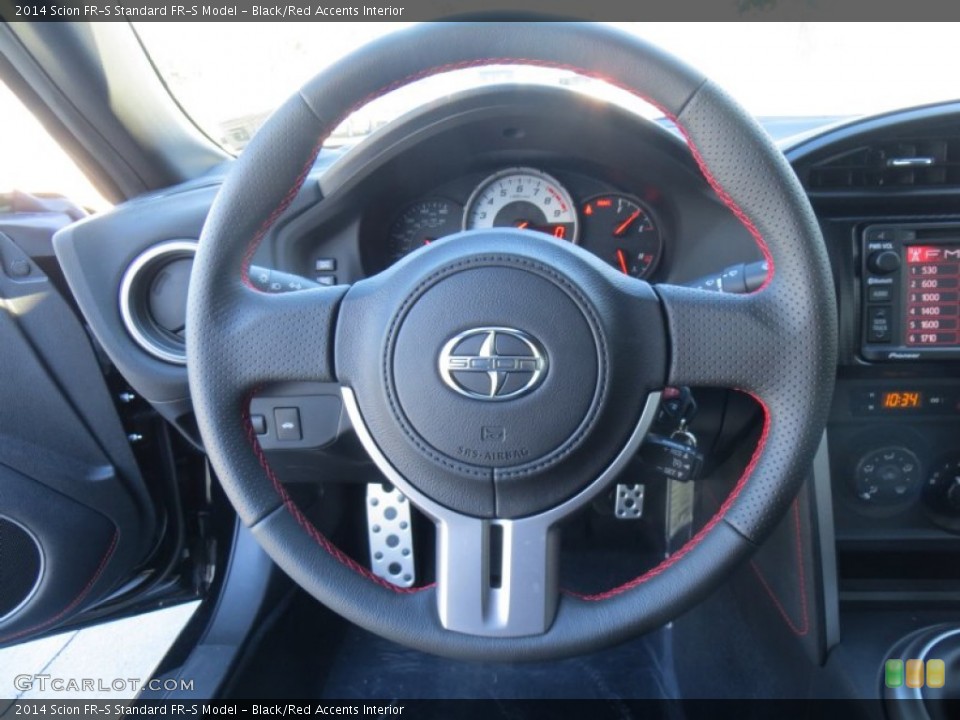 Black/Red Accents Interior Steering Wheel for the 2014 Scion FR-S  #88374224