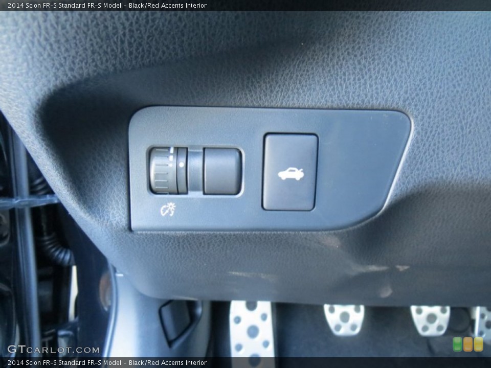 Black/Red Accents Interior Controls for the 2014 Scion FR-S  #88374266
