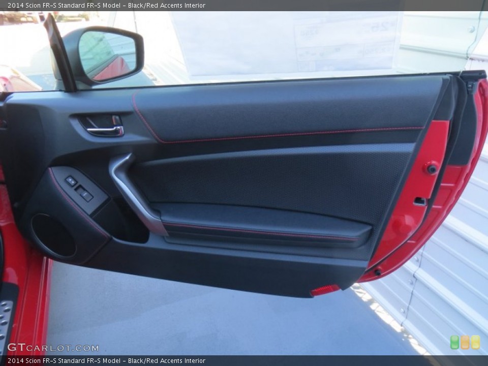 Black/Red Accents Interior Door Panel for the 2014 Scion FR-S  #88374515