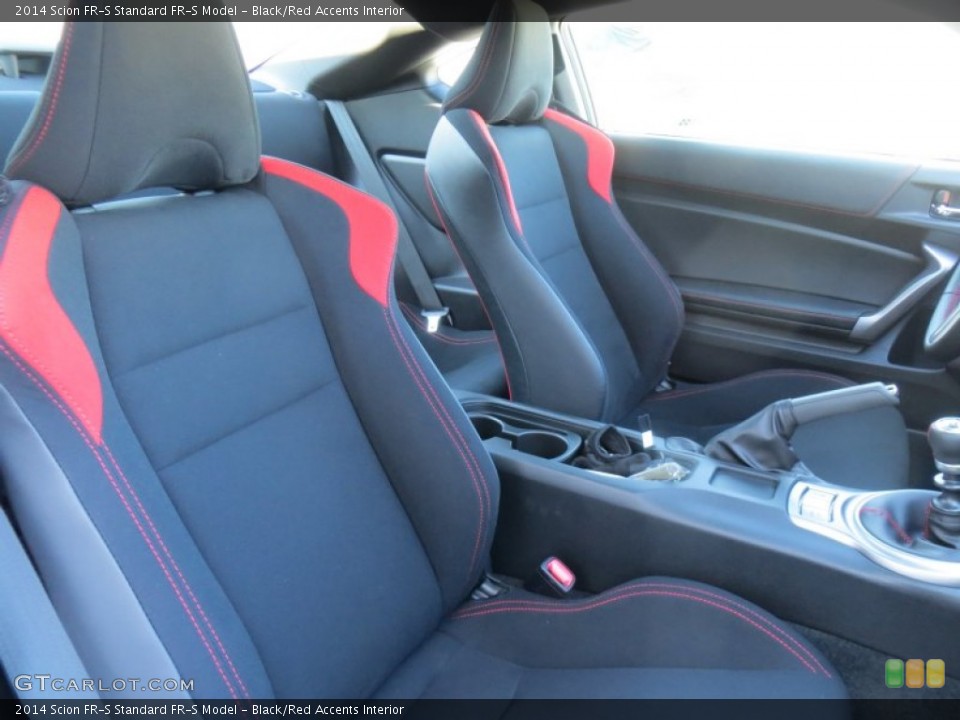 Black/Red Accents Interior Front Seat for the 2014 Scion FR-S  #88374536