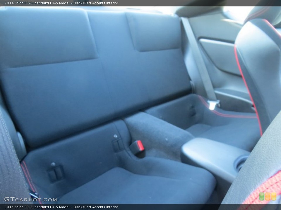 Black/Red Accents Interior Rear Seat for the 2014 Scion FR-S  #88374548