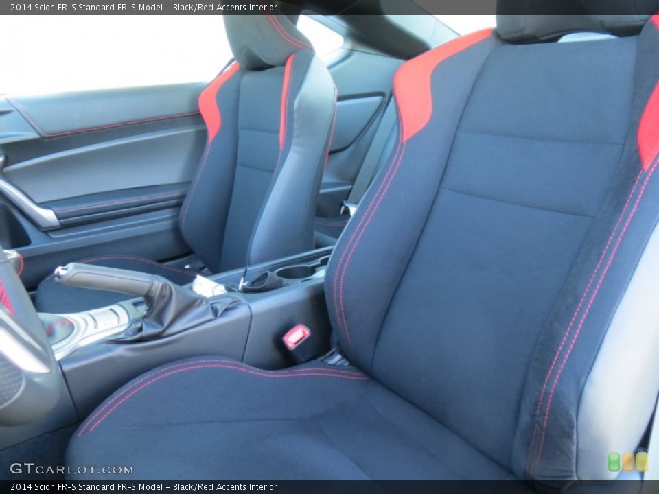 Black/Red Accents Interior Front Seat for the 2014 Scion FR-S  #88374602
