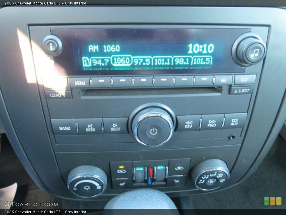 Gray Interior Controls for the 2006 Chevrolet Monte Carlo LTZ #88375003
