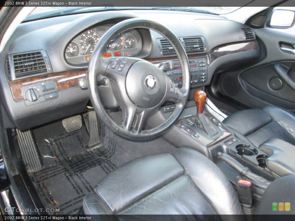 Black Interior Prime Interior for the 2002 BMW 3 Series 325xi Wagon #88375706