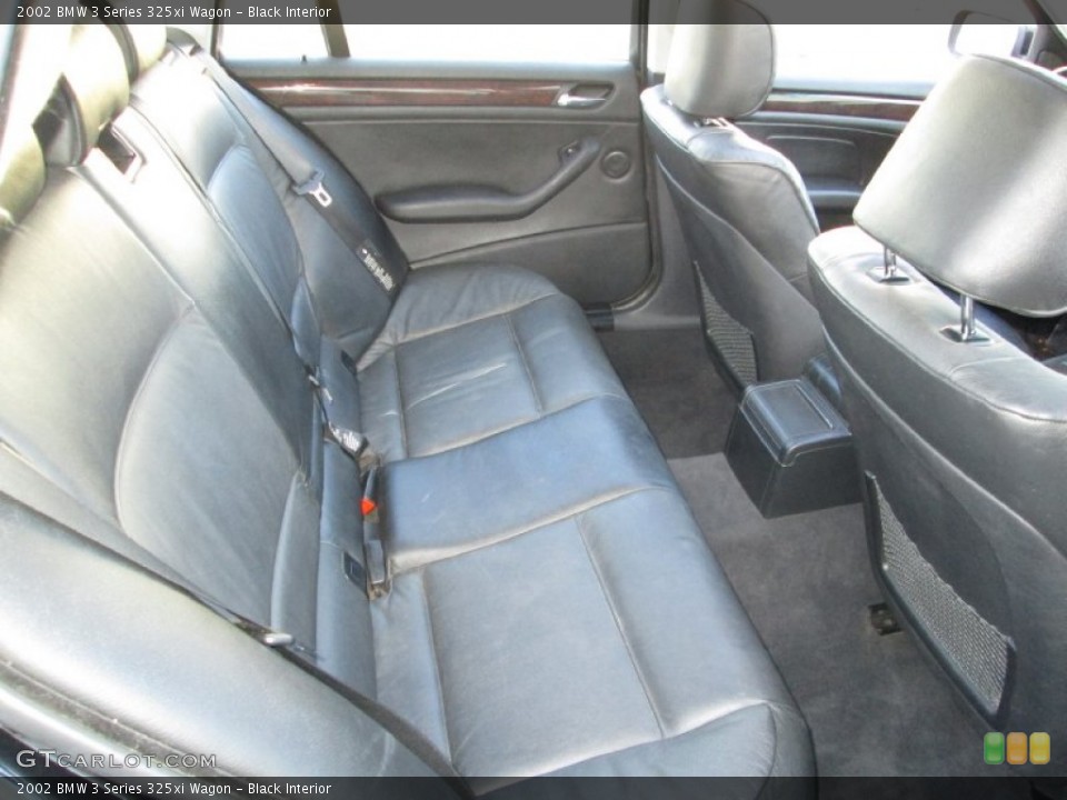 Black Interior Rear Seat for the 2002 BMW 3 Series 325xi Wagon #88375715