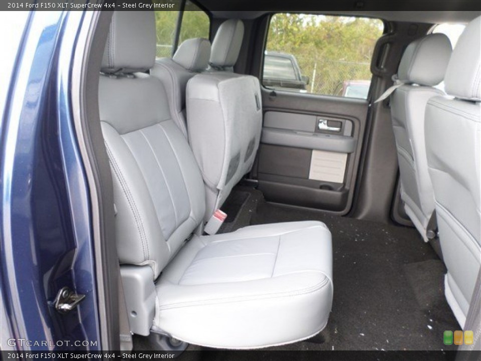 Steel Grey Interior Rear Seat for the 2014 Ford F150 XLT SuperCrew 4x4 #88376719