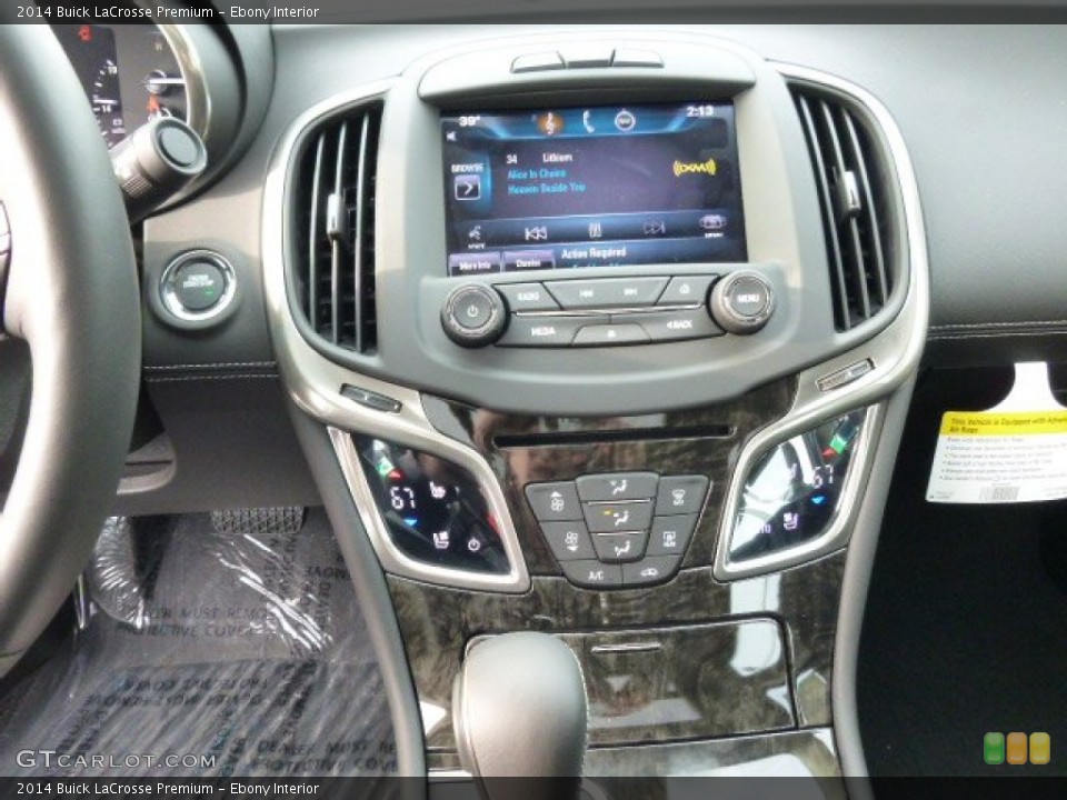 Ebony Interior Controls for the 2014 Buick LaCrosse Premium #88382012
