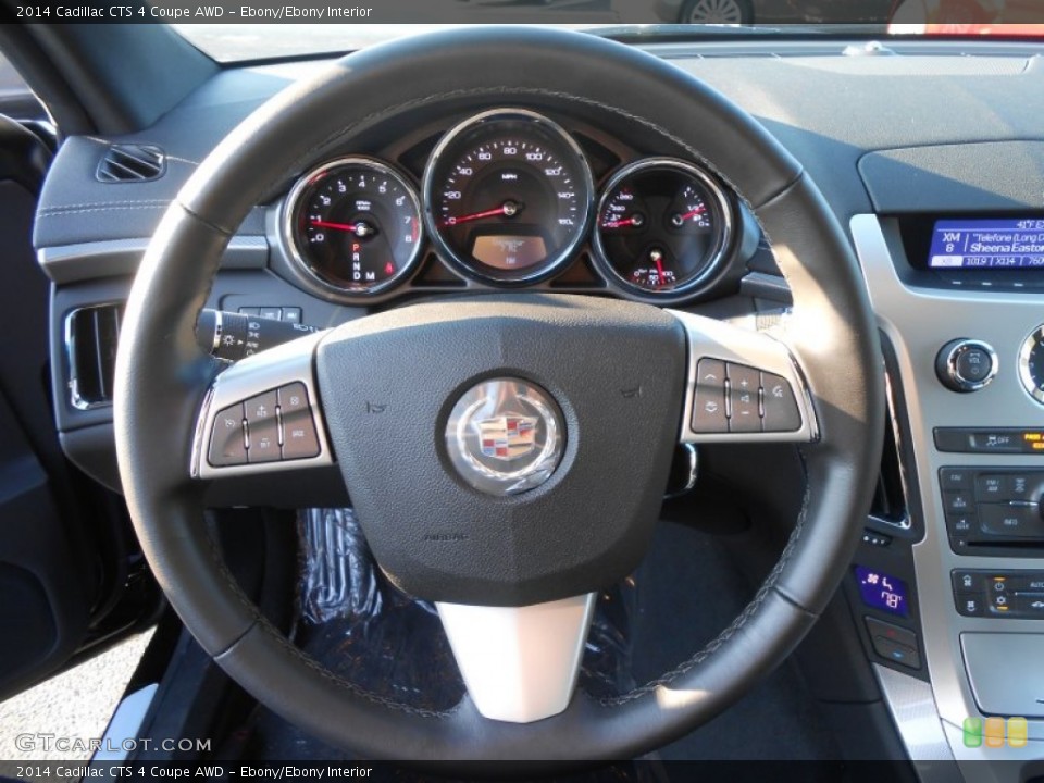 Ebony/Ebony Interior Steering Wheel for the 2014 Cadillac CTS 4 Coupe AWD #88383098