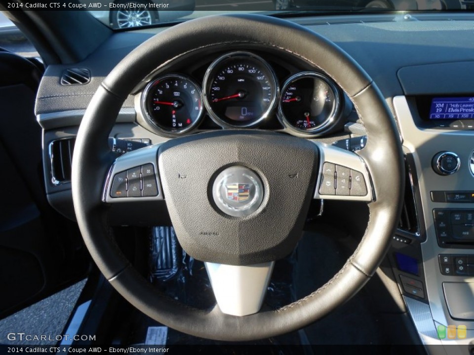 Ebony/Ebony Interior Steering Wheel for the 2014 Cadillac CTS 4 Coupe AWD #88383812