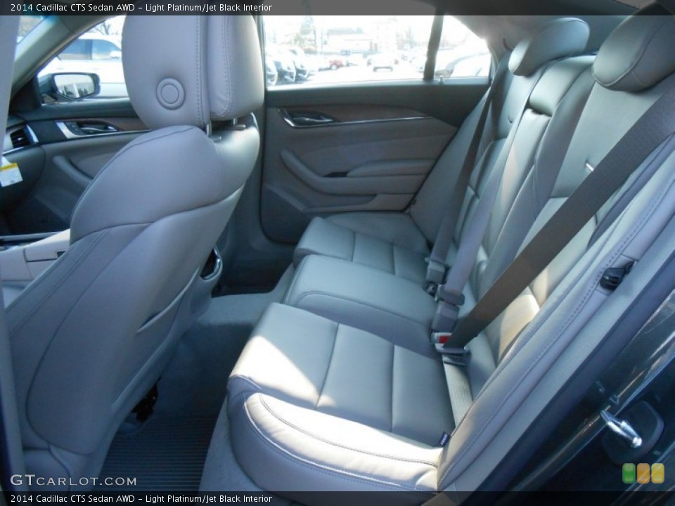 Light Platinum/Jet Black Interior Rear Seat for the 2014 Cadillac CTS Sedan AWD #88384091
