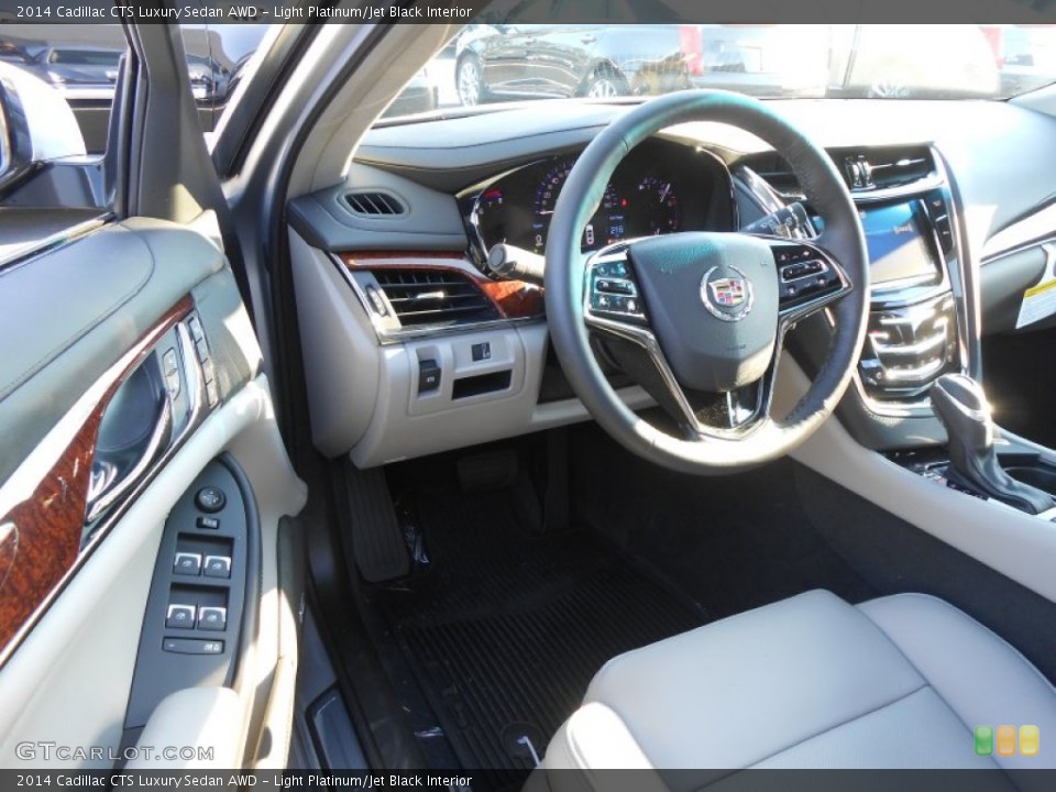 Light Platinum/Jet Black Interior Dashboard for the 2014 Cadillac CTS Luxury Sedan AWD #88384738