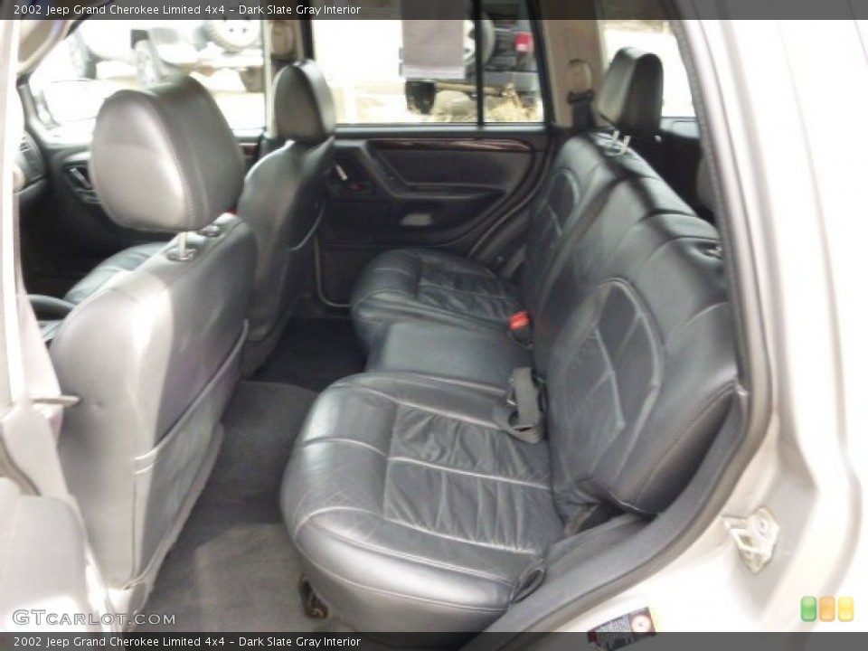 Dark Slate Gray Interior Rear Seat for the 2002 Jeep Grand Cherokee Limited 4x4 #88384760
