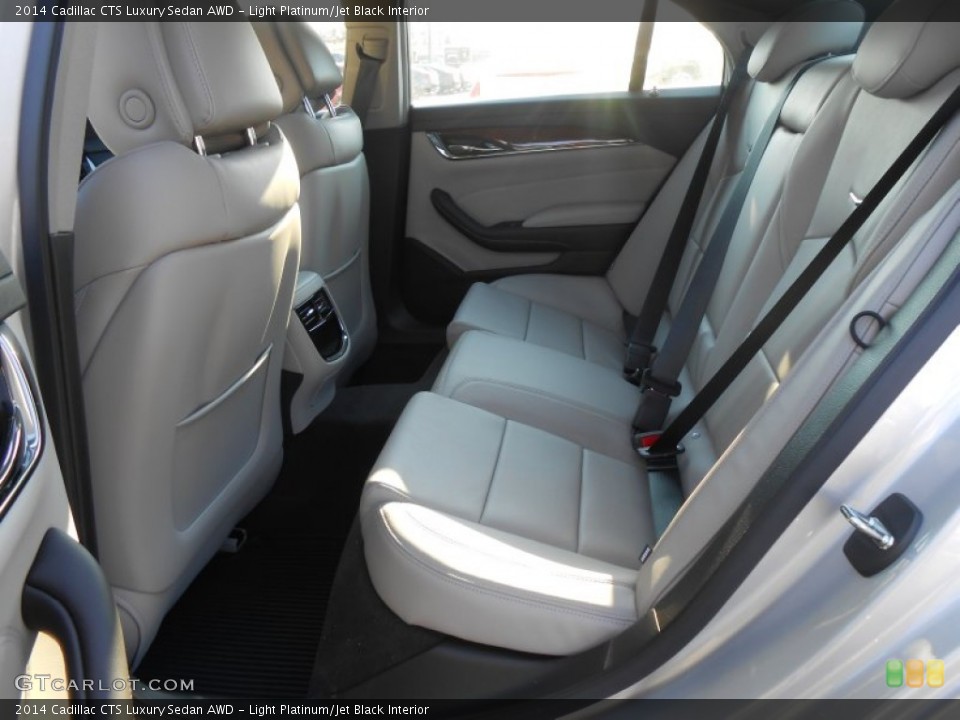 Light Platinum/Jet Black Interior Rear Seat for the 2014 Cadillac CTS Luxury Sedan AWD #88384787