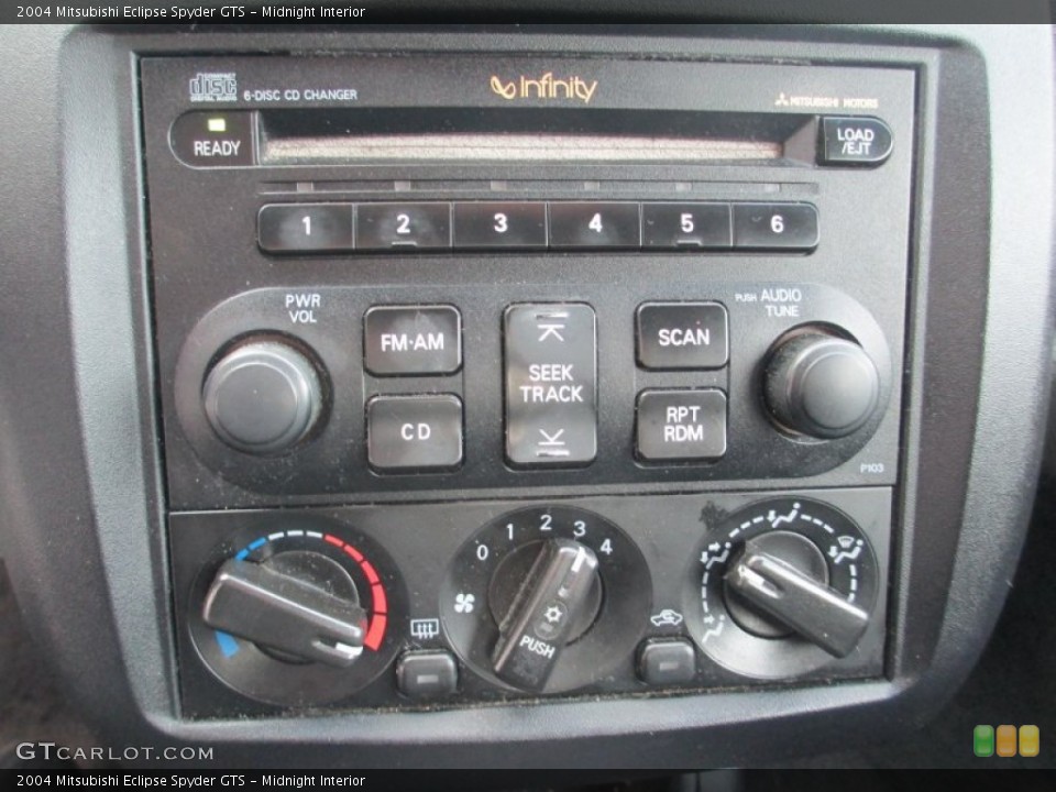 Midnight Interior Controls for the 2004 Mitsubishi Eclipse Spyder GTS #88386113
