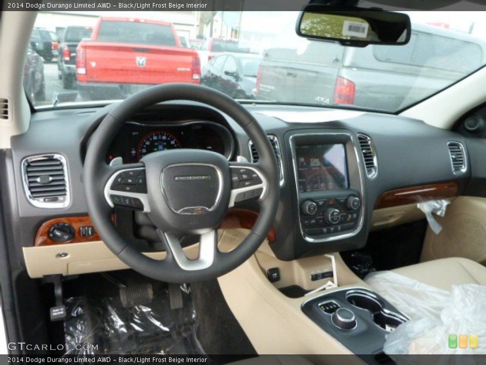 Black/Light Frost Beige Interior Dashboard for the 2014 Dodge Durango Limited AWD #88401243