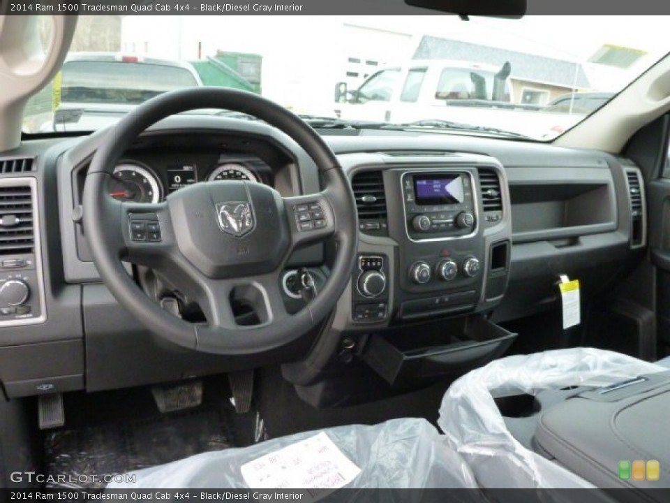 Black/Diesel Gray Interior Dashboard for the 2014 Ram 1500 Tradesman Quad Cab 4x4 #88401402