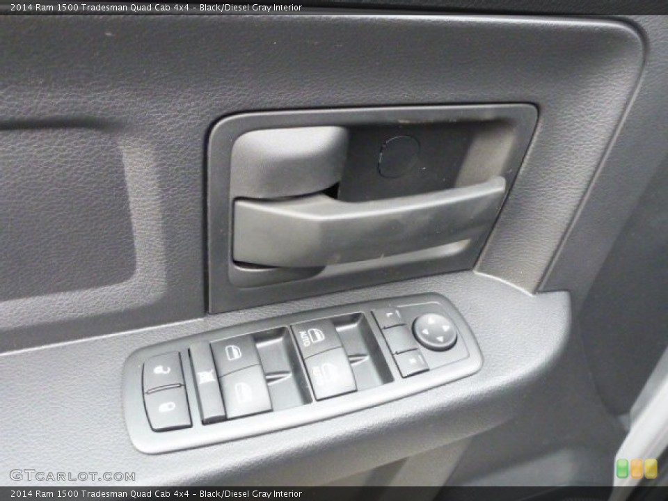 Black/Diesel Gray Interior Controls for the 2014 Ram 1500 Tradesman Quad Cab 4x4 #88401423