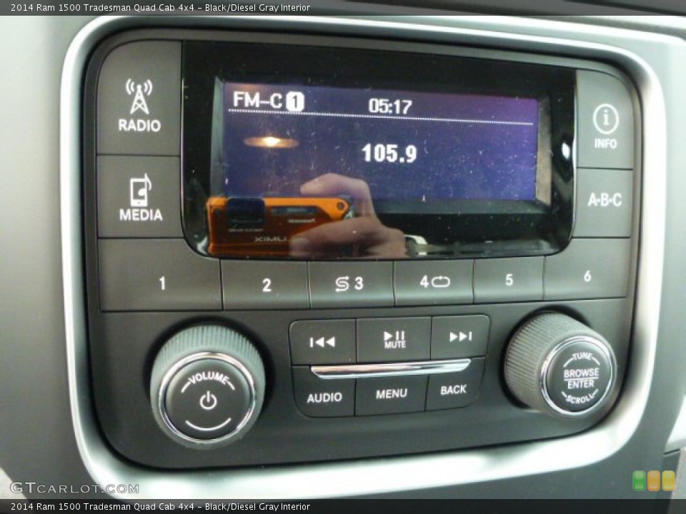 Black/Diesel Gray Interior Controls for the 2014 Ram 1500 Tradesman Quad Cab 4x4 #88401501