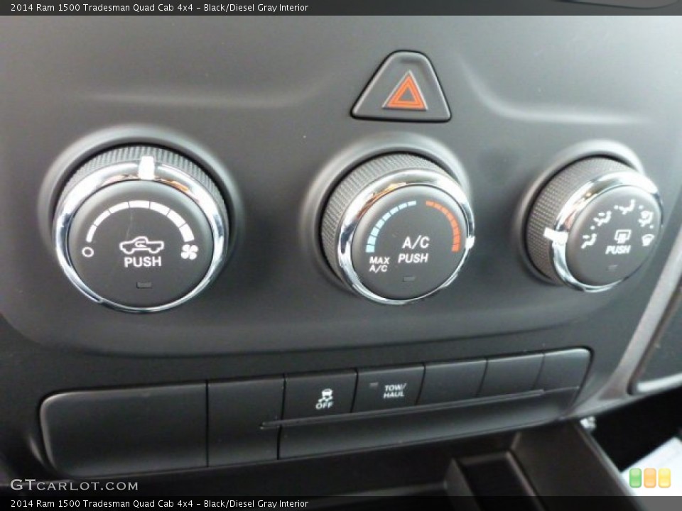 Black/Diesel Gray Interior Controls for the 2014 Ram 1500 Tradesman Quad Cab 4x4 #88401520