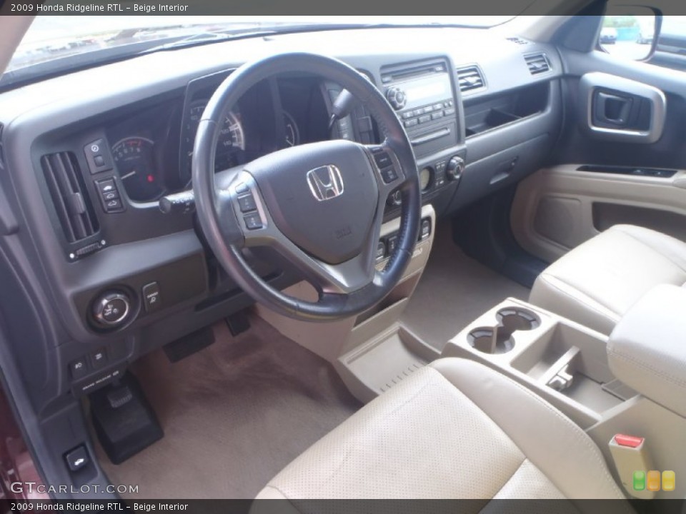 Beige Interior Prime Interior for the 2009 Honda Ridgeline RTL #88408263