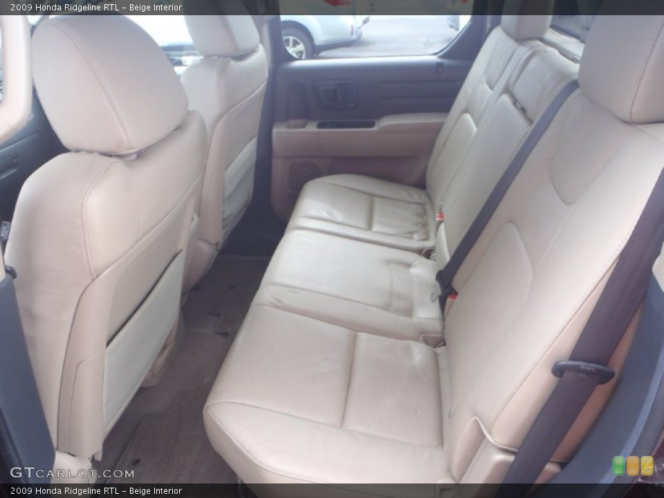 Beige Interior Rear Seat for the 2009 Honda Ridgeline RTL #88408527
