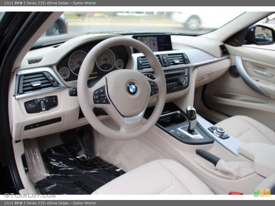 Oyster Interior Photo for the 2013 BMW 3 Series 335i xDrive Sedan #88412694