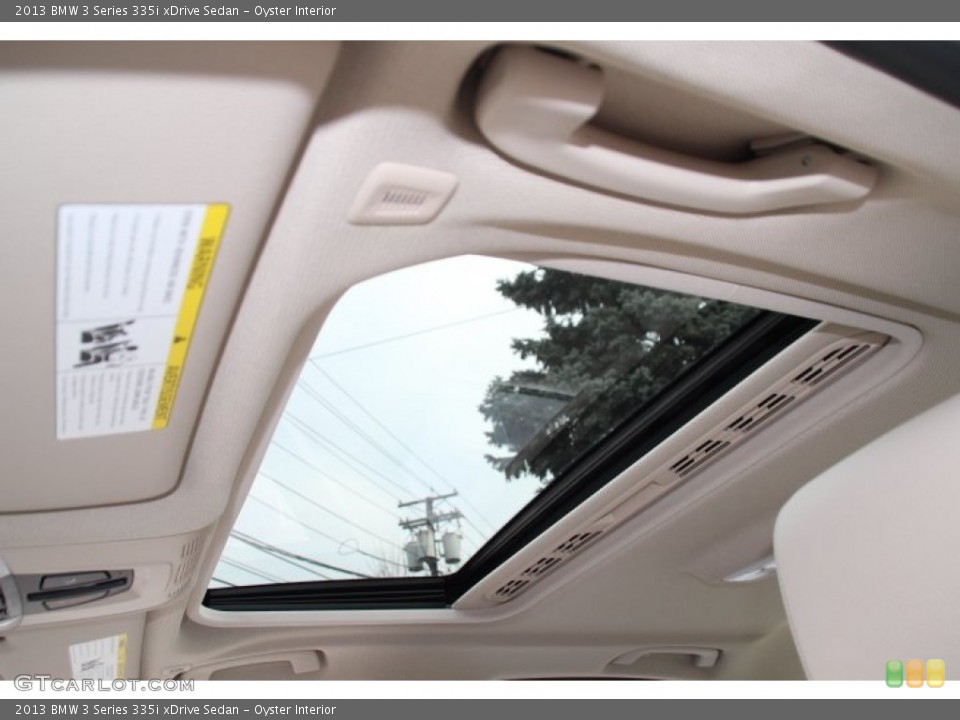 Oyster Interior Sunroof for the 2013 BMW 3 Series 335i xDrive Sedan #88412910