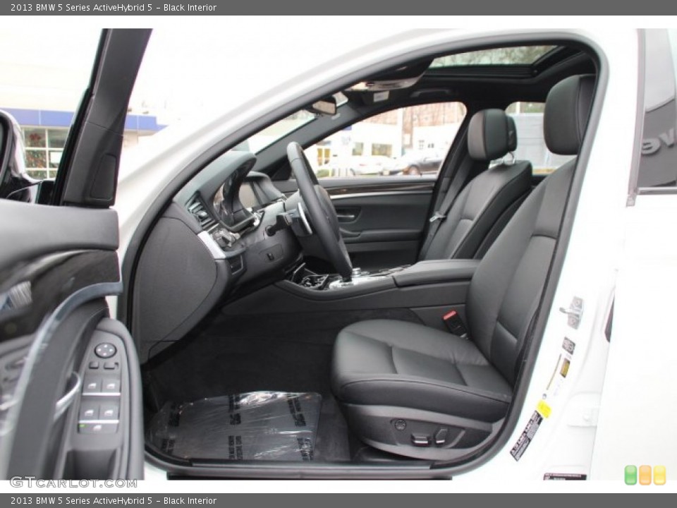 Black Interior Front Seat for the 2013 BMW 5 Series ActiveHybrid 5 #88413445