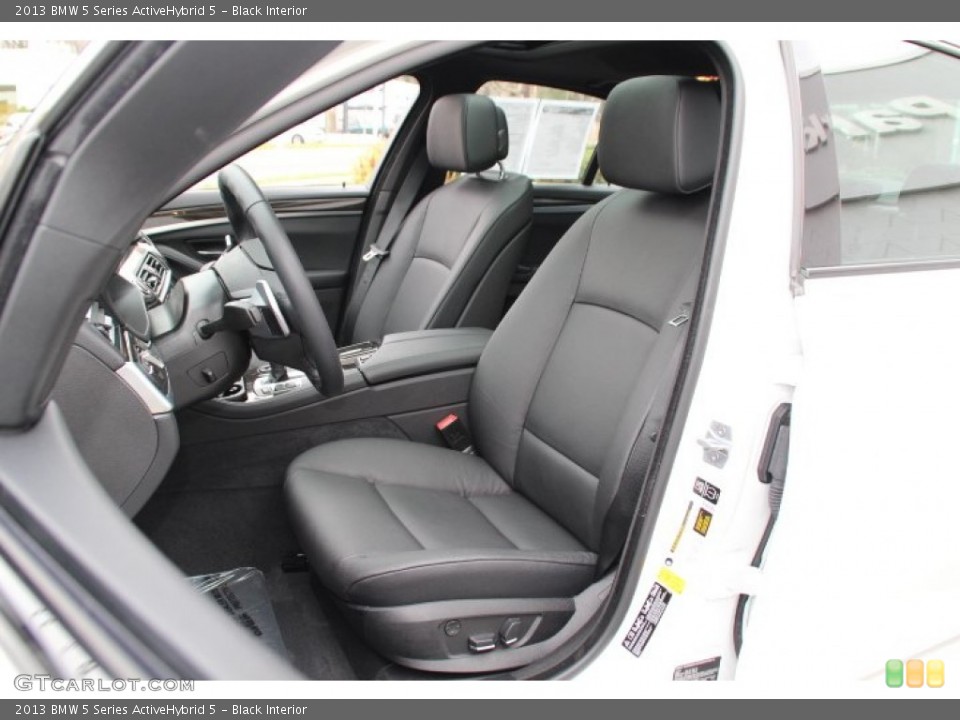 Black Interior Front Seat for the 2013 BMW 5 Series ActiveHybrid 5 #88413469