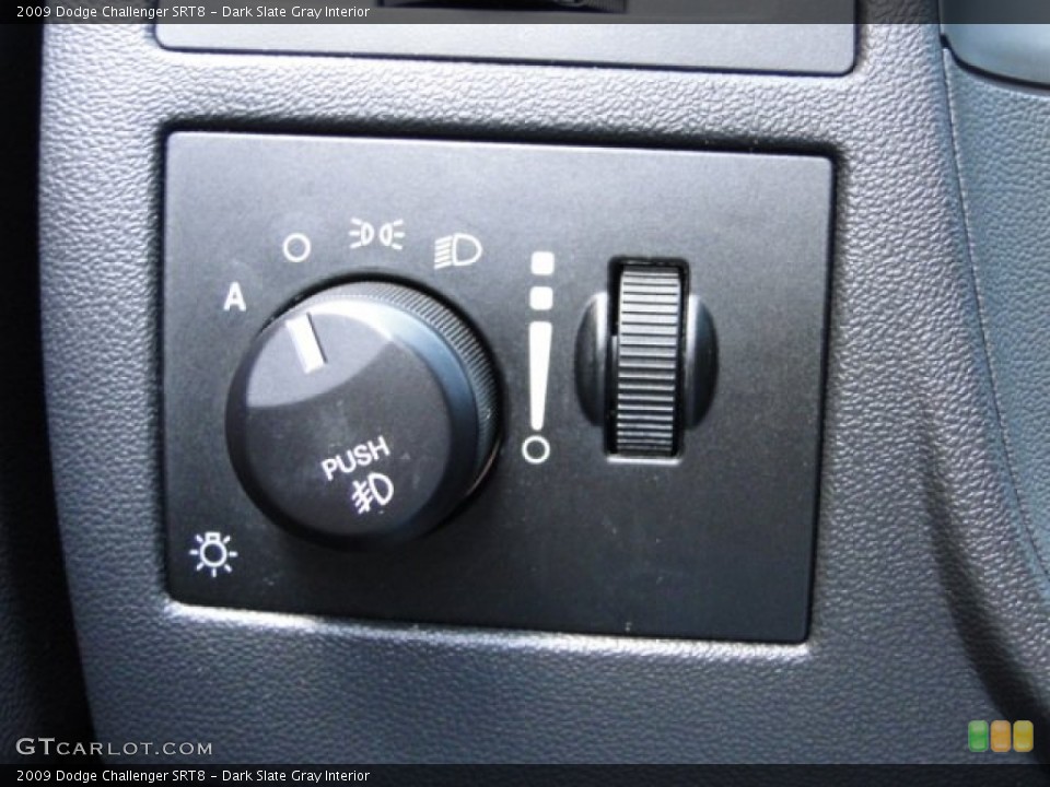 Dark Slate Gray Interior Controls for the 2009 Dodge Challenger SRT8 #88413570