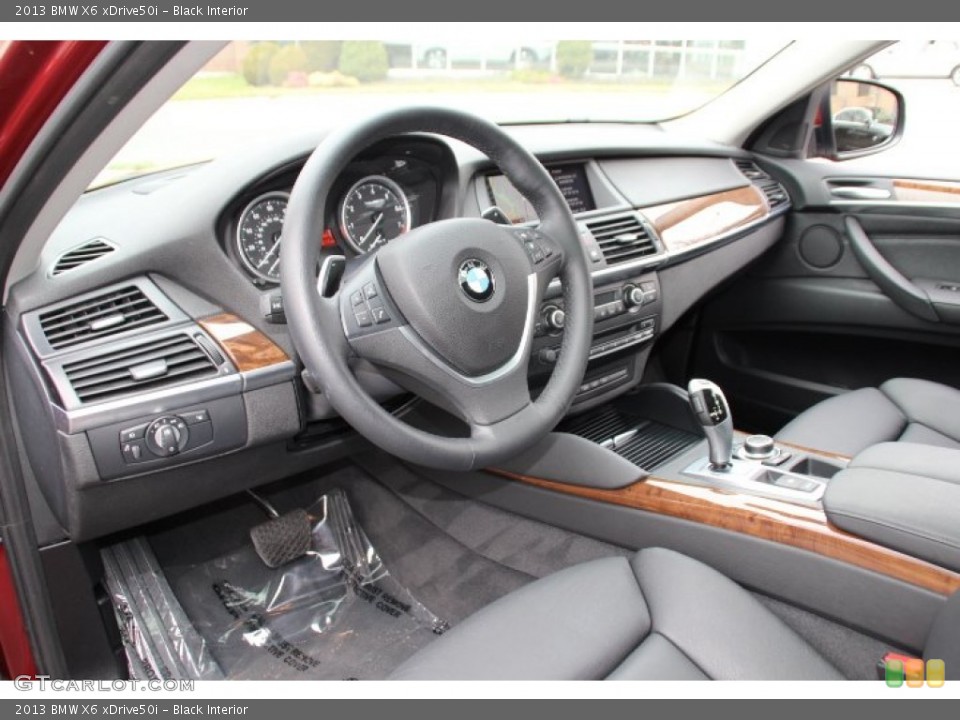 Black 2013 BMW X6 Interiors