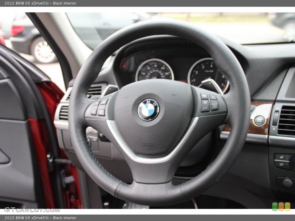 Black Interior Steering Wheel for the 2013 BMW X6 xDrive50i #88415058
