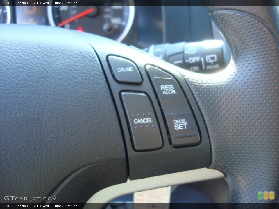 Black Interior Controls for the 2010 Honda CR-V EX AWD #88415382