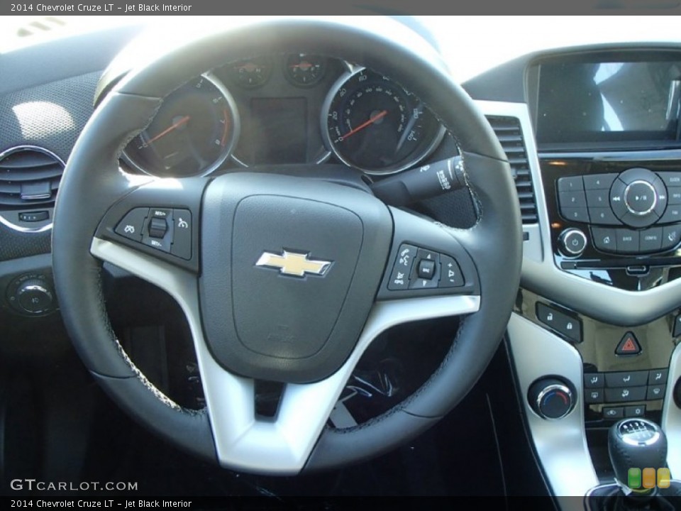 Jet Black Interior Steering Wheel for the 2014 Chevrolet Cruze LT #88416411