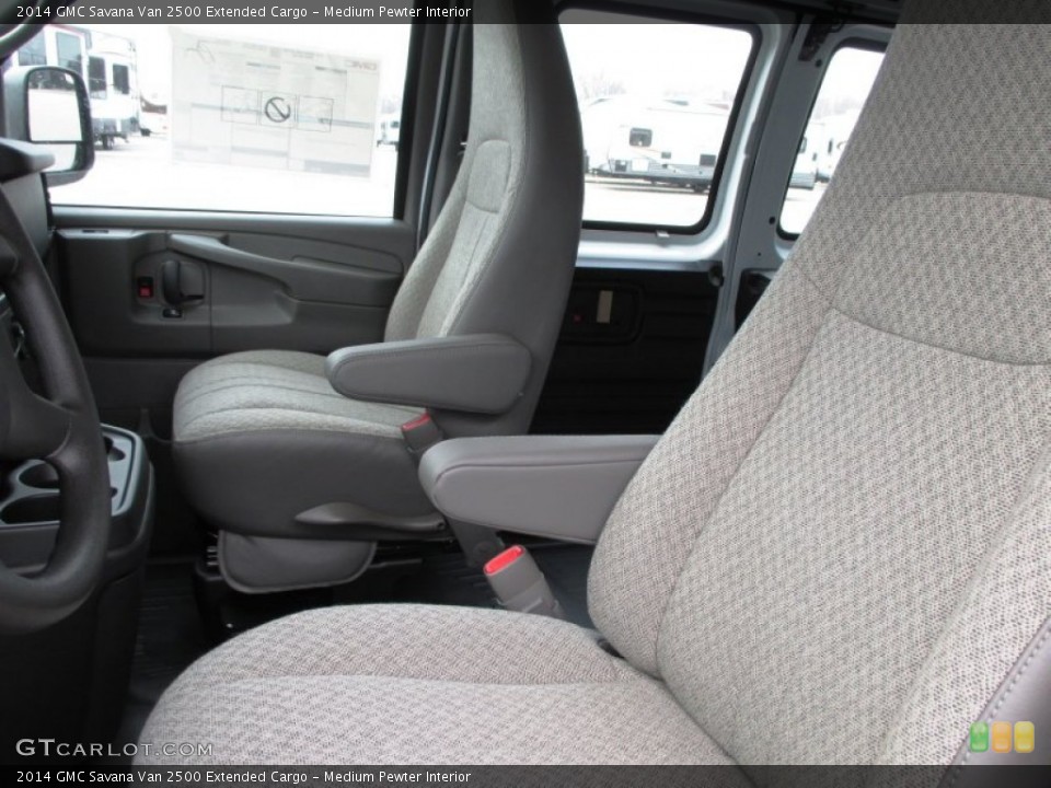 Medium Pewter Interior Front Seat for the 2014 GMC Savana Van 2500 Extended Cargo #88417938