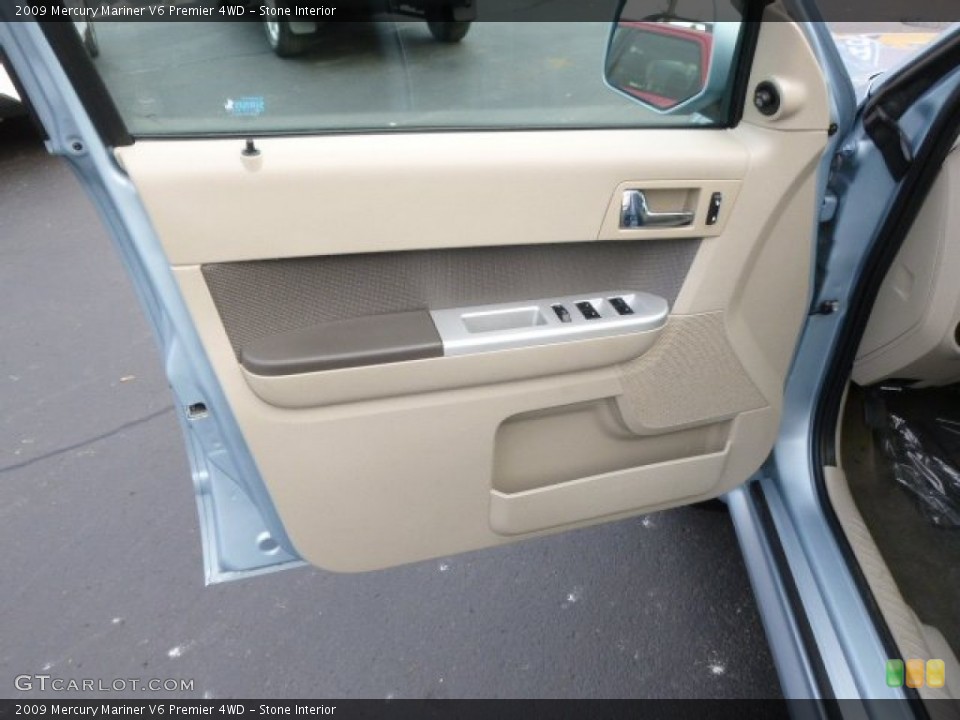 Stone Interior Door Panel for the 2009 Mercury Mariner V6 Premier 4WD #88422732