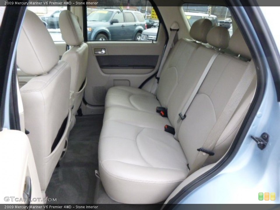 Stone Interior Rear Seat for the 2009 Mercury Mariner V6 Premier 4WD #88422744