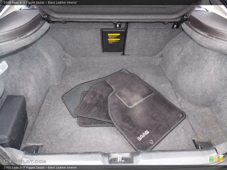 Black Leather Interior Trunk for the 2000 Saab 9-3 Viggen Sedan #88423662