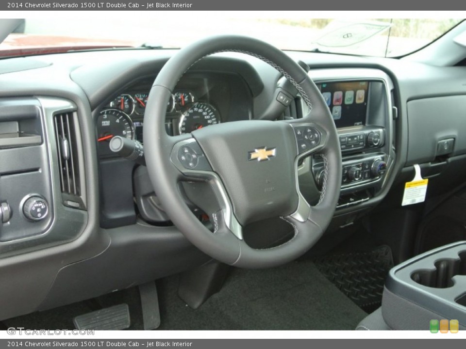Jet Black Interior Dashboard for the 2014 Chevrolet Silverado 1500 LT Double Cab #88423665