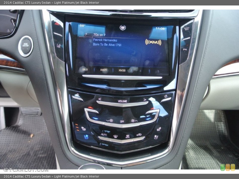 Light Platinum/Jet Black Interior Controls for the 2014 Cadillac CTS Luxury Sedan #88424862