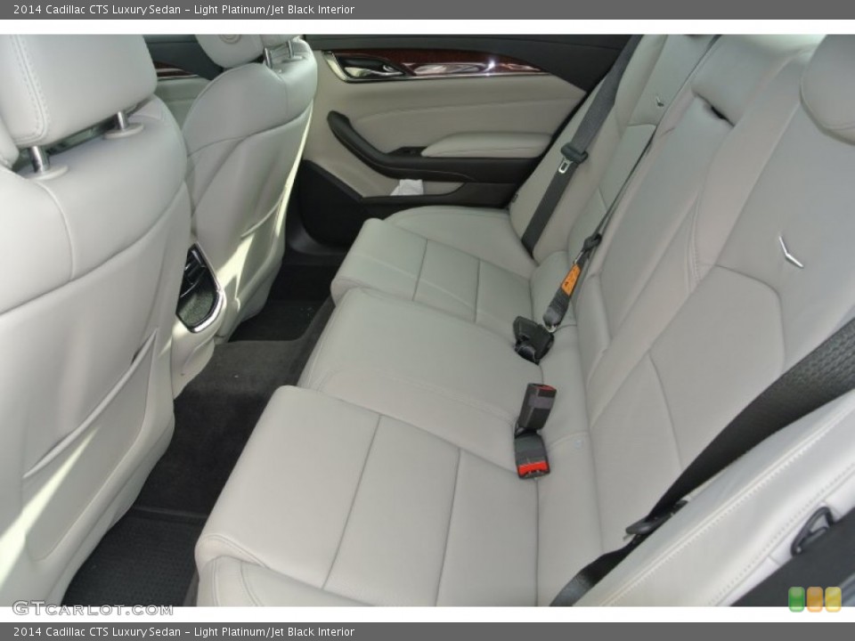 Light Platinum/Jet Black Interior Rear Seat for the 2014 Cadillac CTS Luxury Sedan #88424931