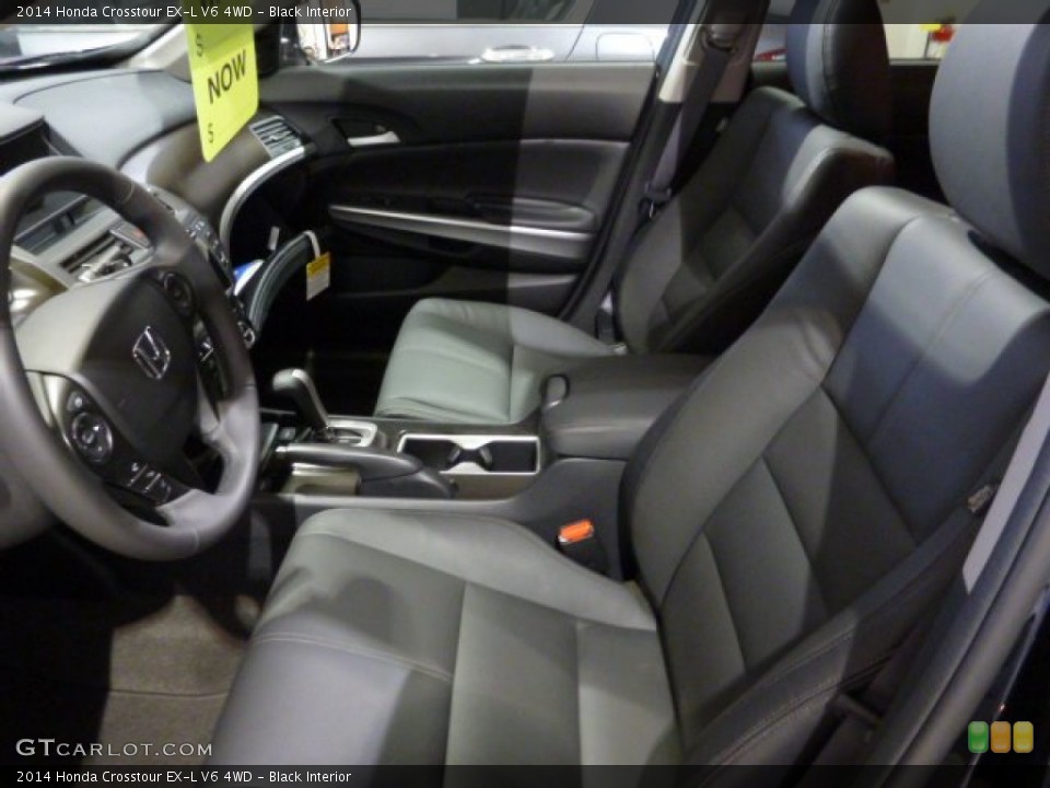 Black Interior Front Seat for the 2014 Honda Crosstour EX-L V6 4WD #88425555