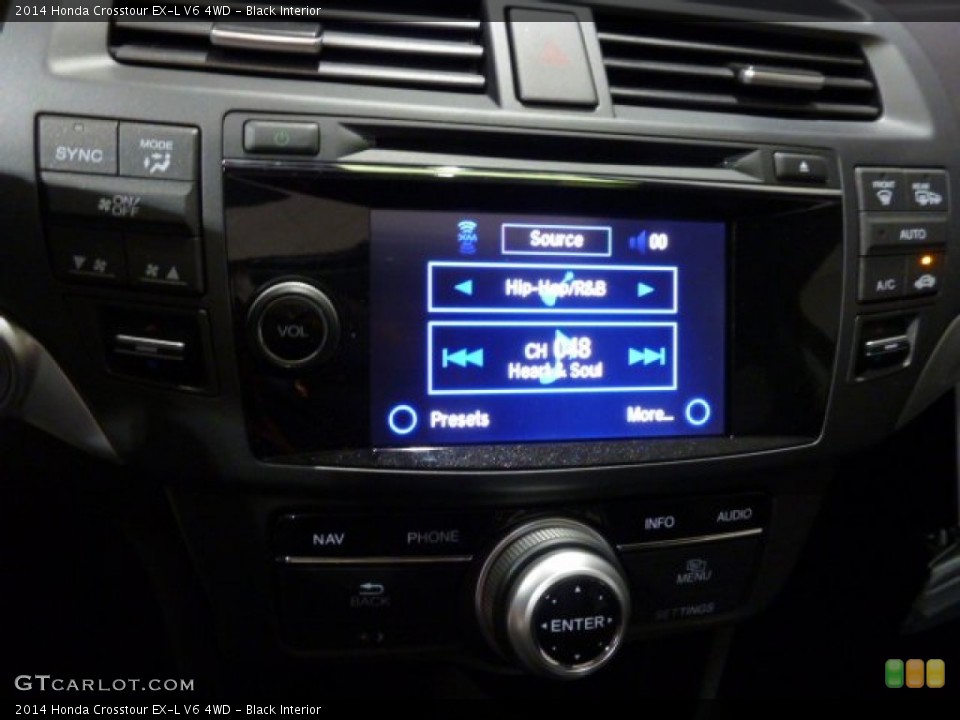 Black Interior Controls for the 2014 Honda Crosstour EX-L V6 4WD #88425729