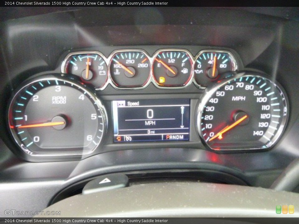 High Country Saddle Interior Gauges for the 2014 Chevrolet Silverado 1500 High Country Crew Cab 4x4 #88426755