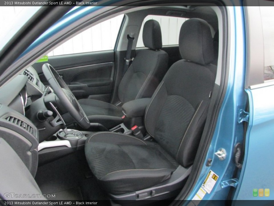 Black Interior Front Seat for the 2013 Mitsubishi Outlander Sport LE AWD #88427427