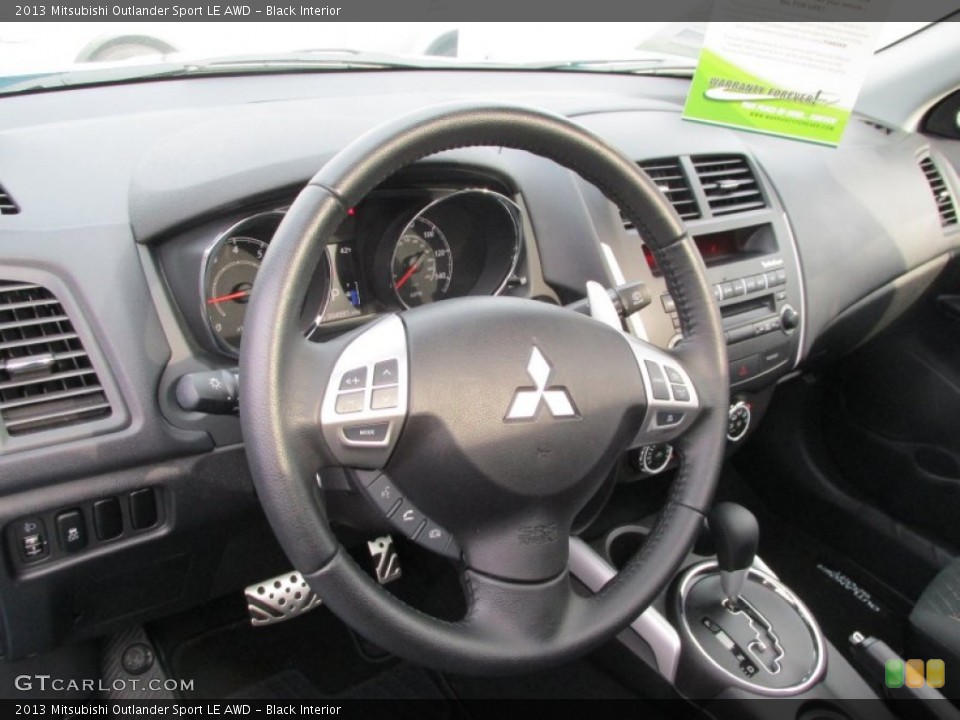 Black Interior Steering Wheel for the 2013 Mitsubishi Outlander Sport LE AWD #88427475